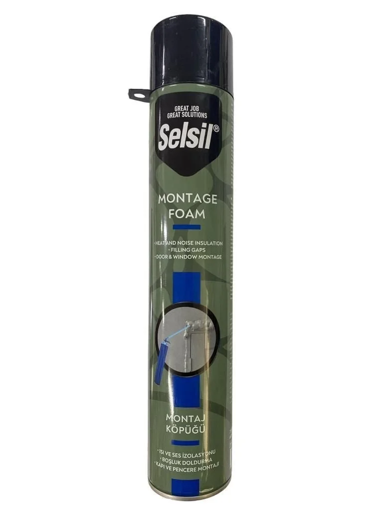 İthalat® Selsil Selfoam Poliüratan Montaj Köpüğü 600 gr İthalat® Selsil Selfoam Poliüratan Montaj Köpüğü 600 gr