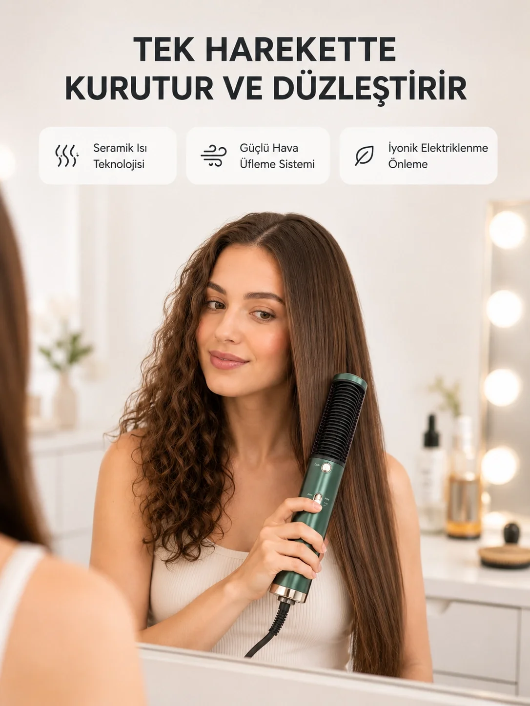 İthalat® Seramik Plakalı Saç Düzleştirici – 200°C Ayarlanabilir Isı, İyon Teknolojisi Fiyatı, Yorumları ve Özellikleri
