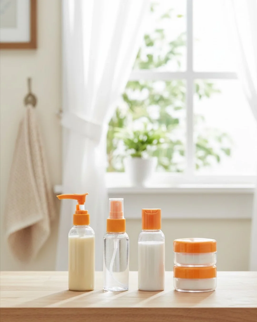 İthalat® Seyahat İçin 5’li Şeffaf Kozmetik Kap Seti 30 ml
