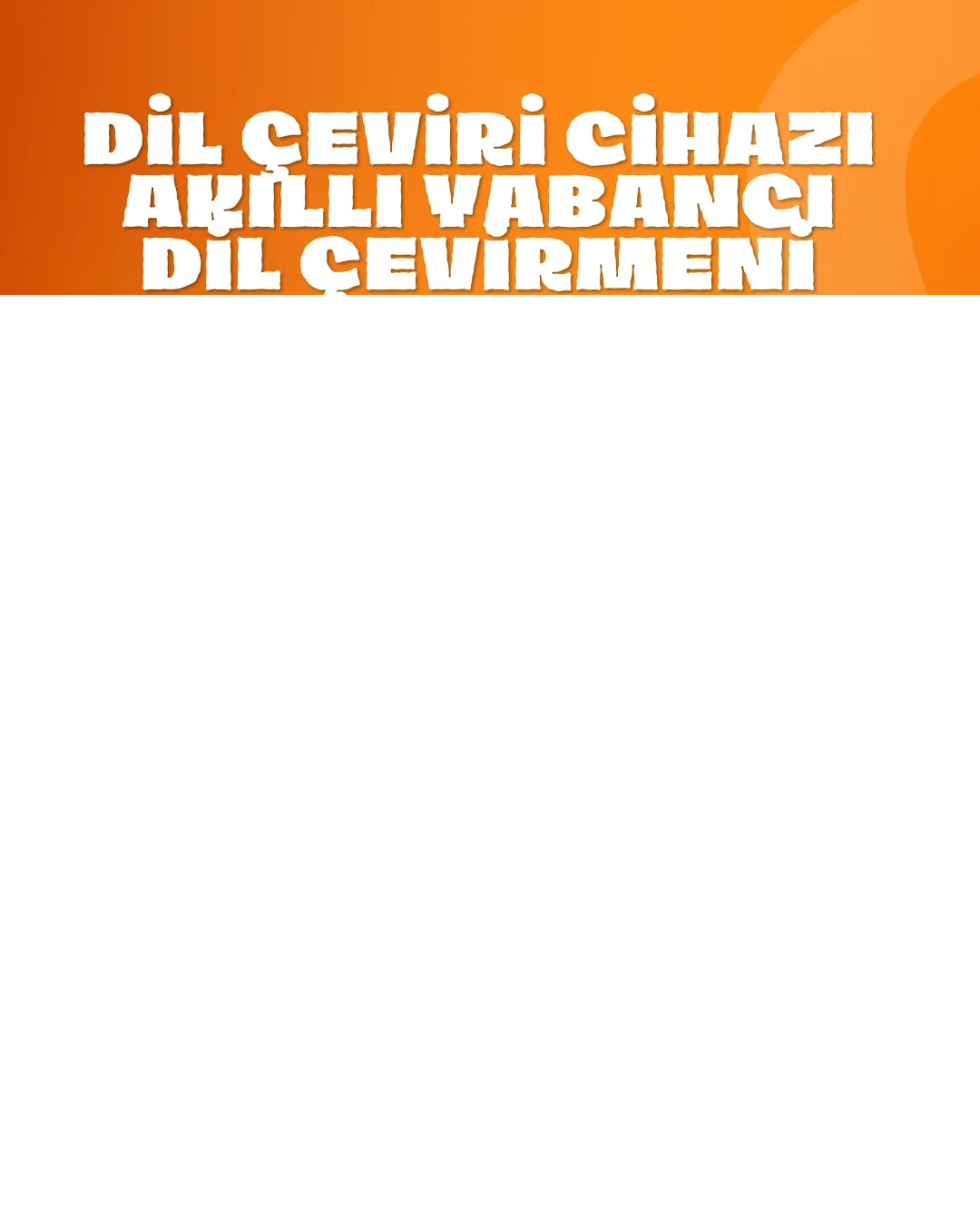 İthalat® Seyahat ve İş İçin Çok Dilli Taşınabilir Çeviri Makinesi