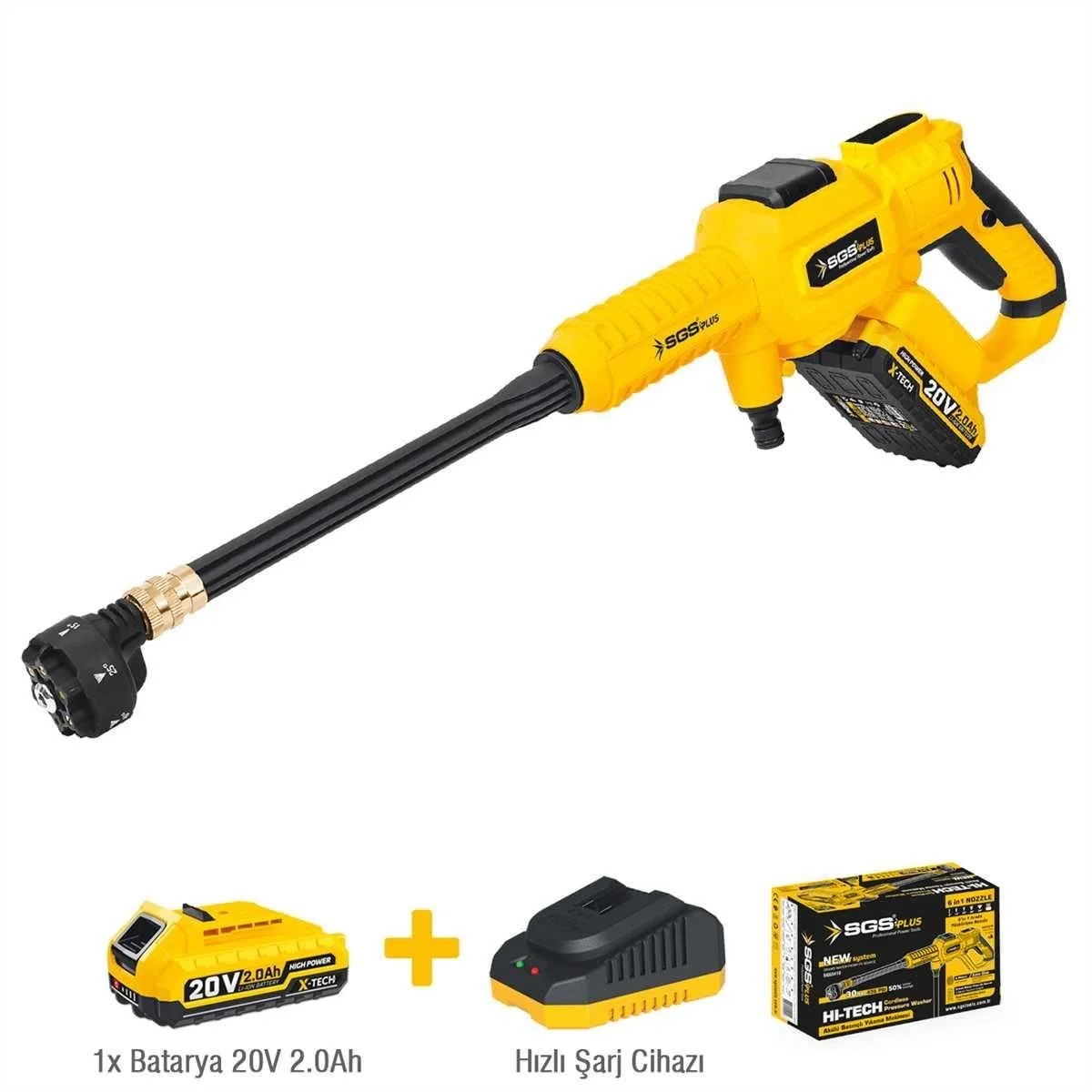 İthalat® Sgs 5410 Akülü Basınçlı Oto Araba Bahçe Yıkama Tabancası Seti 30 Bar İthalat® Sgs 5410 Akülü Basınçlı Oto Araba Bahçe Yıkama Tabancası Seti 30 Bar