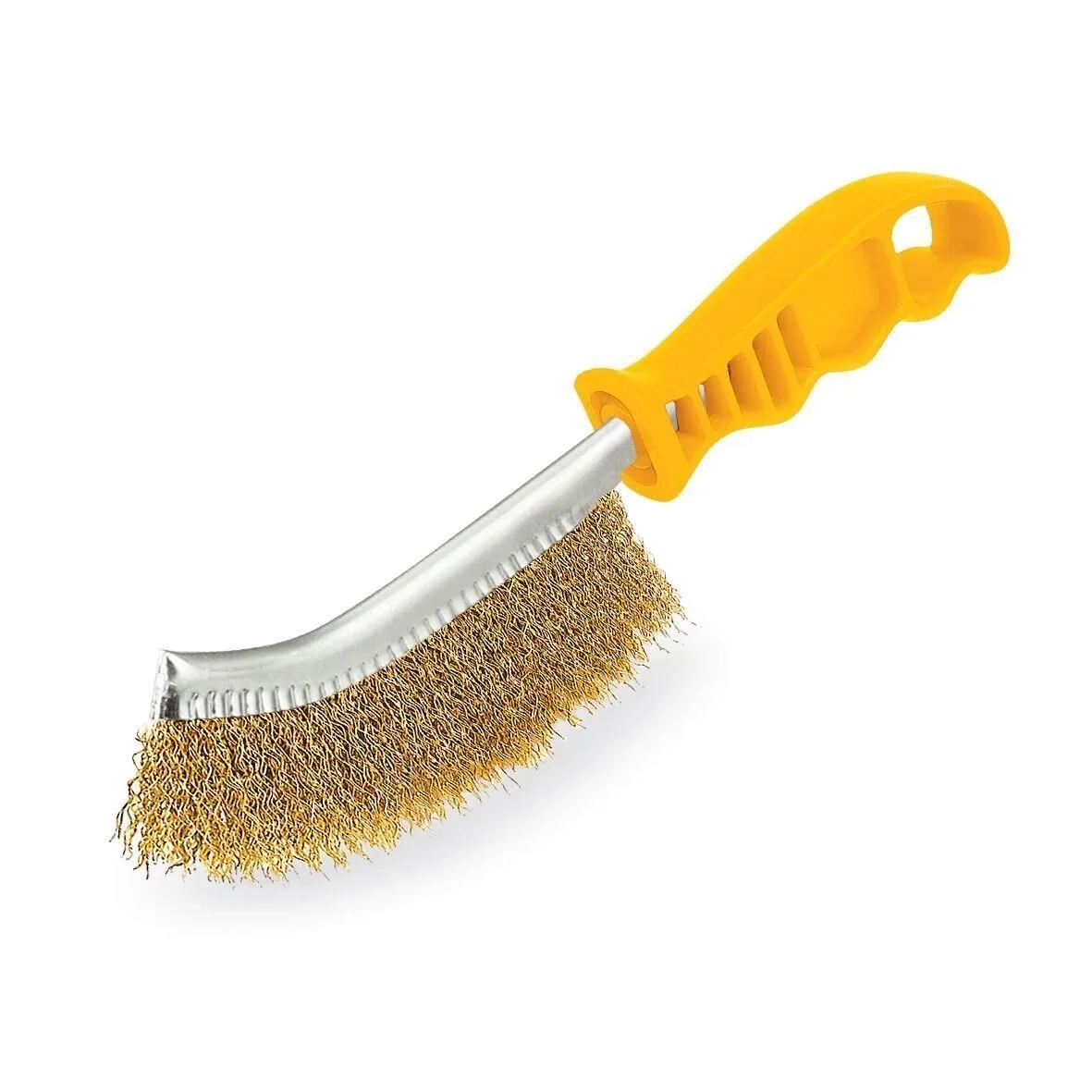 İthalat® Sgs 757 Eğri Saplı Tel Fırça Plastik Saplı