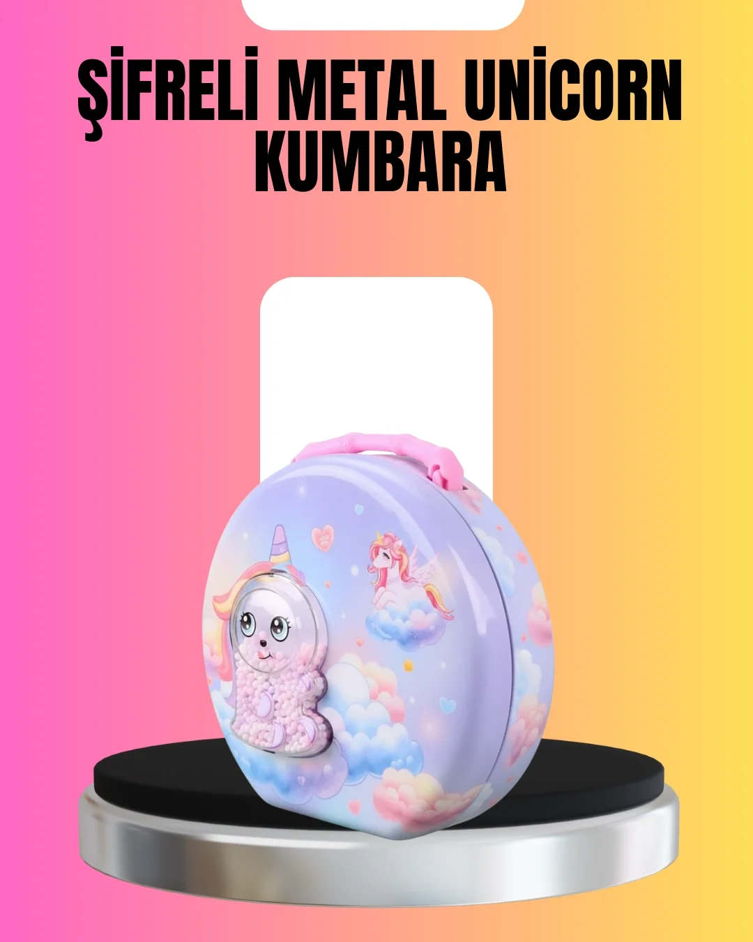 İthalat® Şifreli Mini Çocuk Kasası Metal Gövde Güvenli Saklama