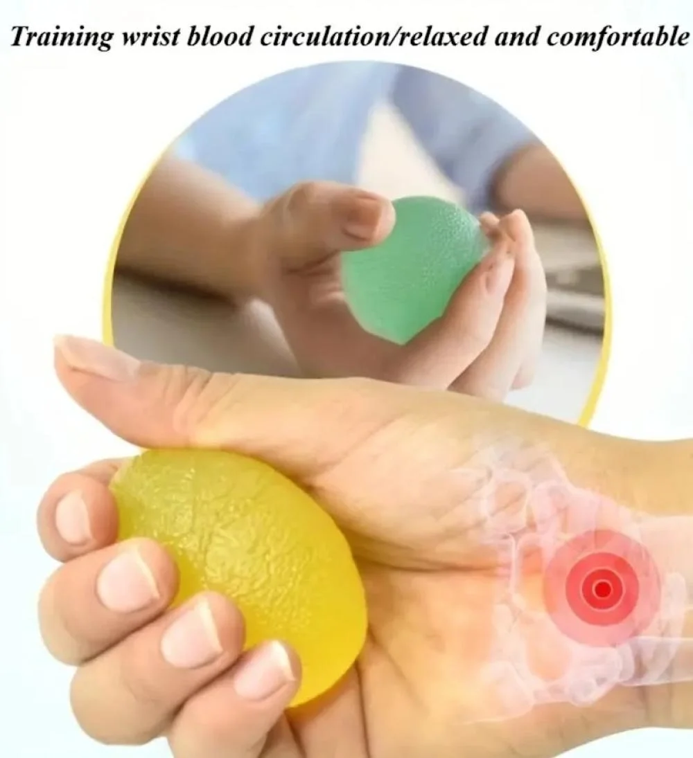İthalat® Silikon El Egzersiz Topu | Dayanıklı, Ergonomik ve Rahat Kullanım