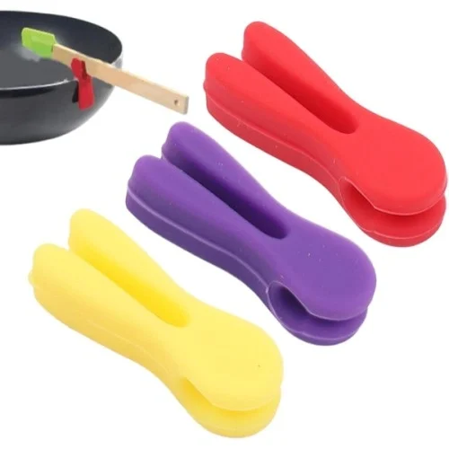 İthalat® Silikon Tava Kaşık Tutacağı 3'lü Paket