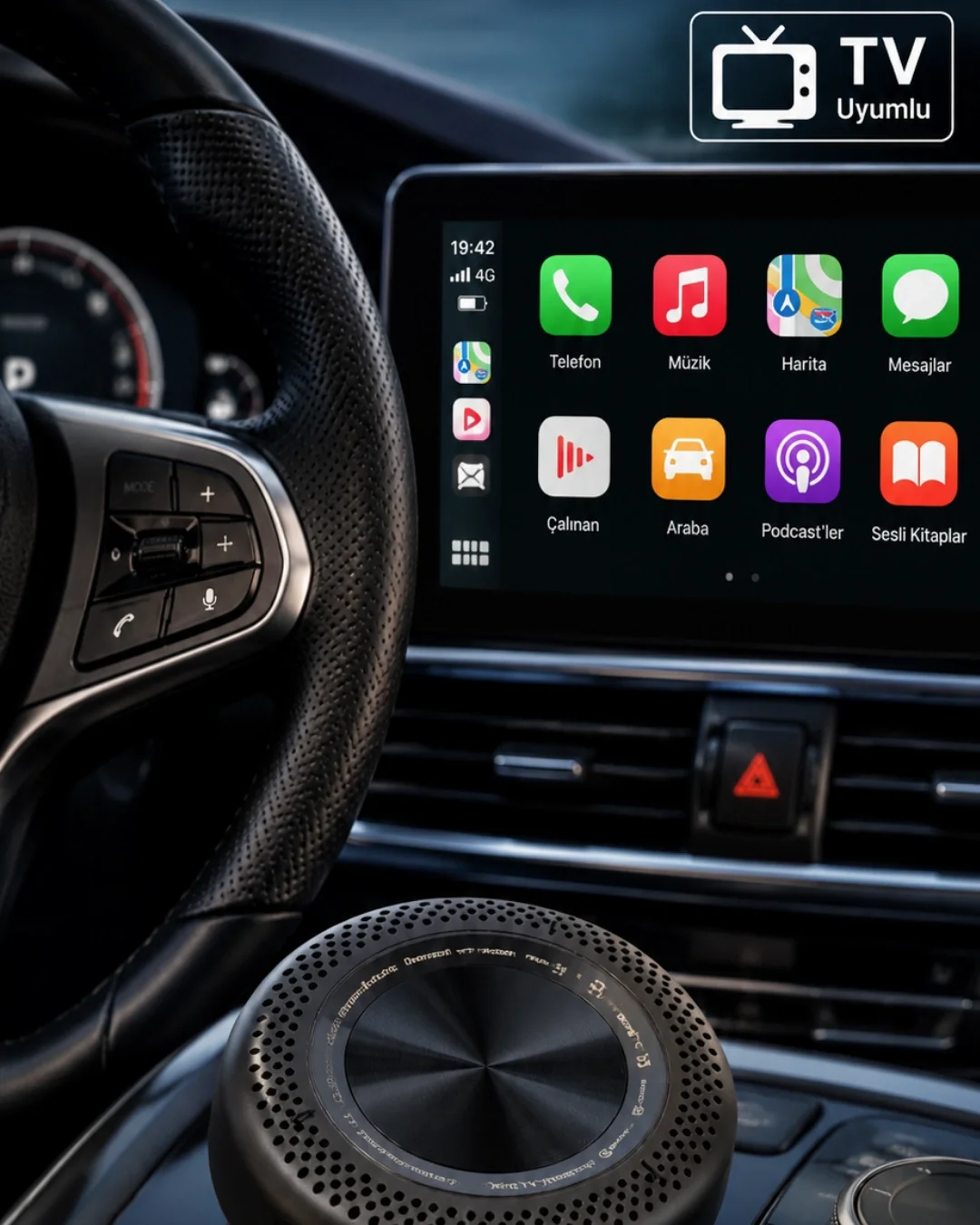 İthalat® Sim Kart Takılabilen CarPlay Android Auto TV Stick 4G Destekli Medya Kutusu