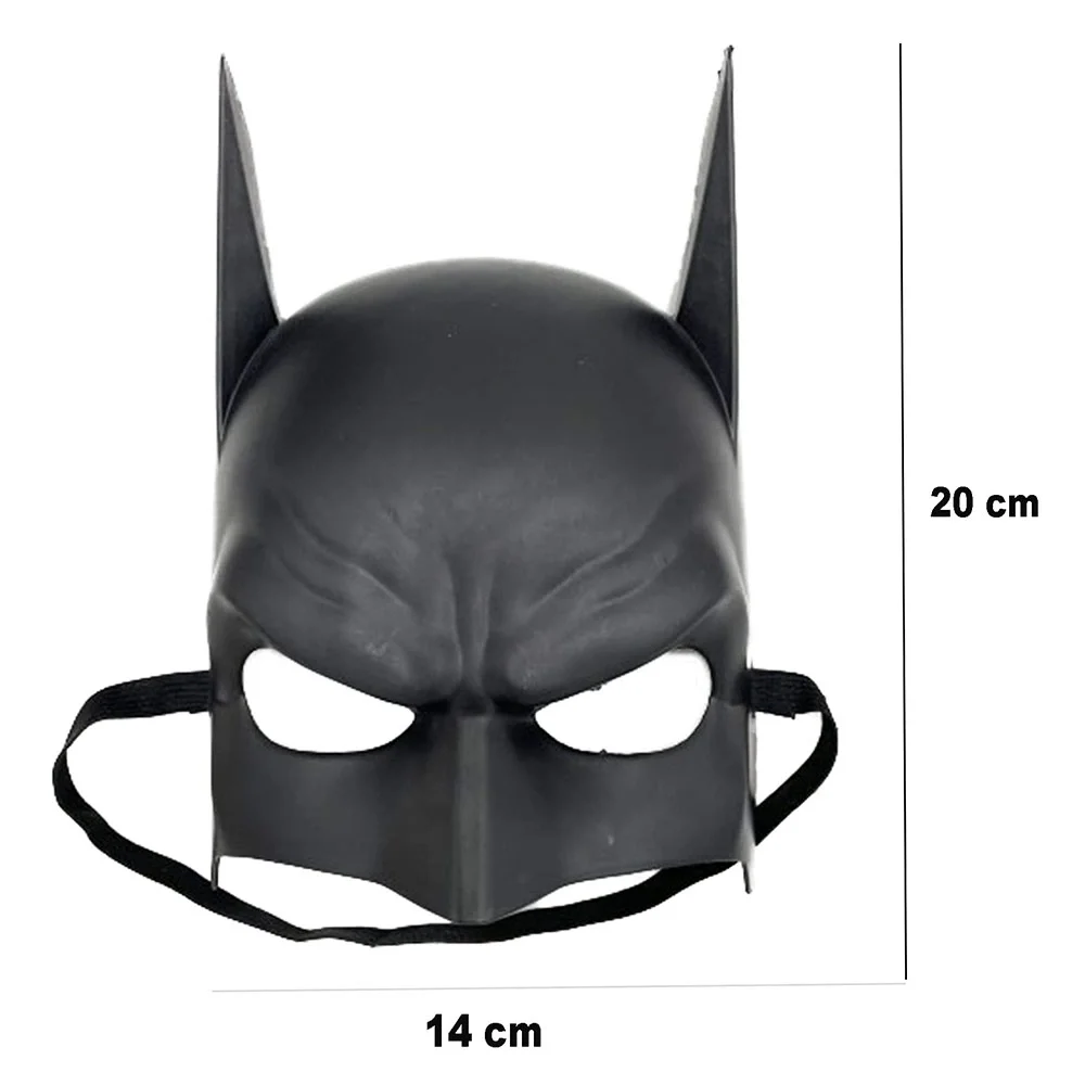 İthalat® Siyah Renk Çocuk Boy Arkadan Lastikli Maske   20x14 cm