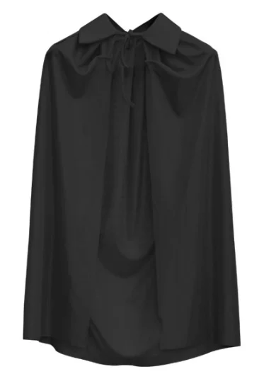 İthalat® Siyah Renk Yakalı Çocuk Pelerin 90 cm