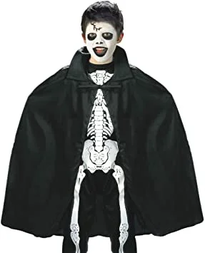 İthalat® Siyah Renk Yakalı Halloween Pelerini 90 cm