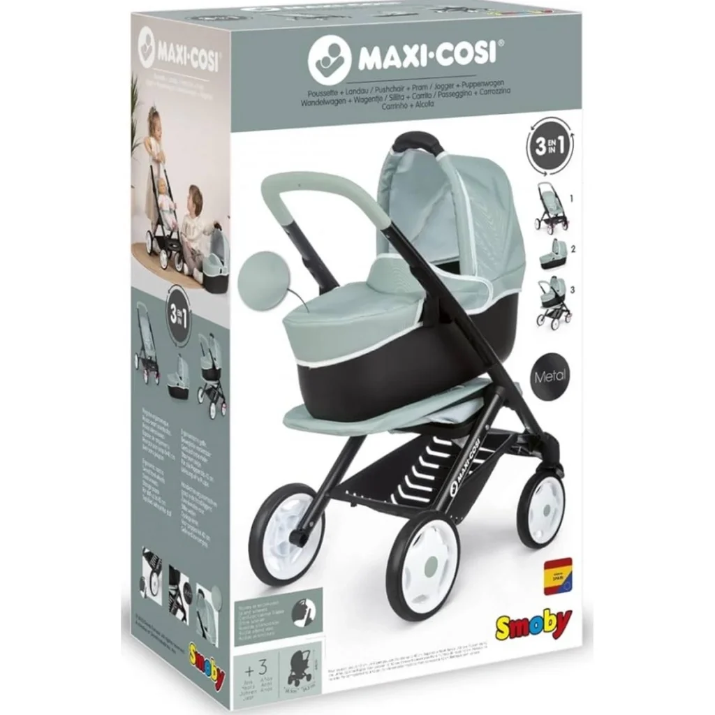İthalat®  Smoby Maxi-Cosi 3'ü 1 Arada Oyuncak Bebek Arabası OYUNCAKTIR Fiyatı, Yorumları ve Özellikleri