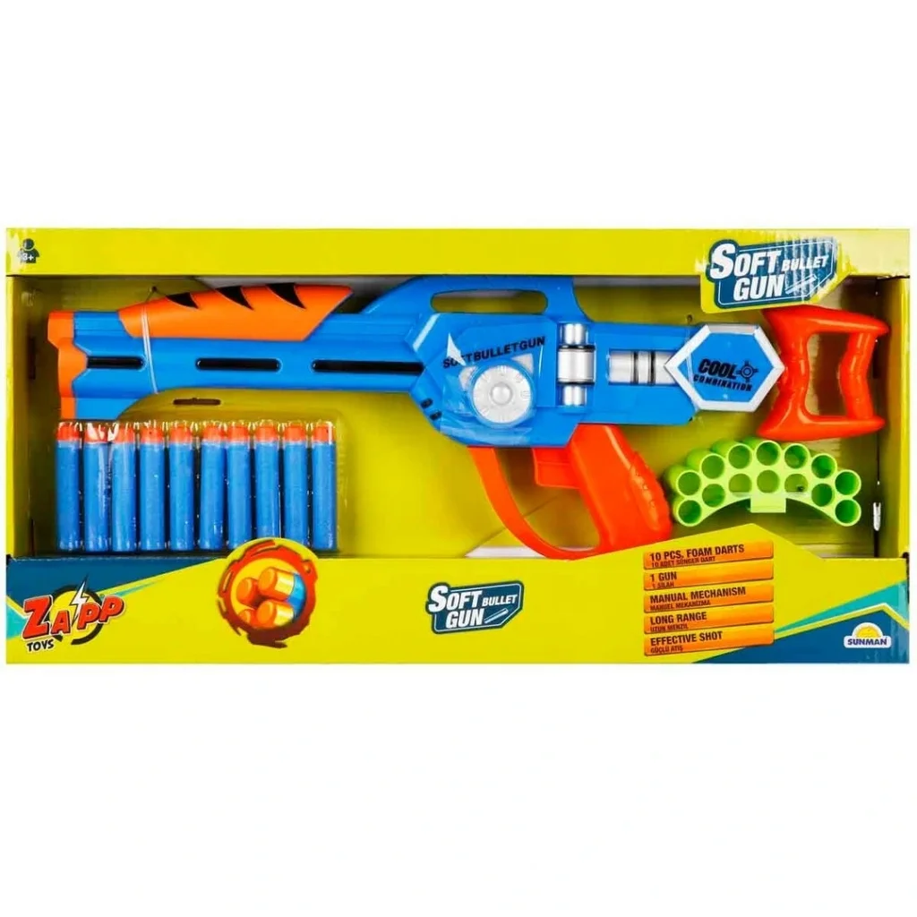 İthalat® Soft Bullet Sünger Dart Atan Tüfek