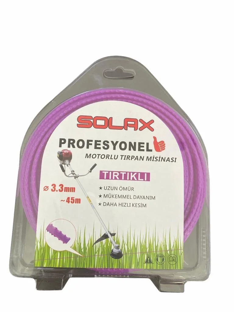 İthalat® Solax Tırtıklı Tırpan Misinası 3,3 mm 45 Metre
