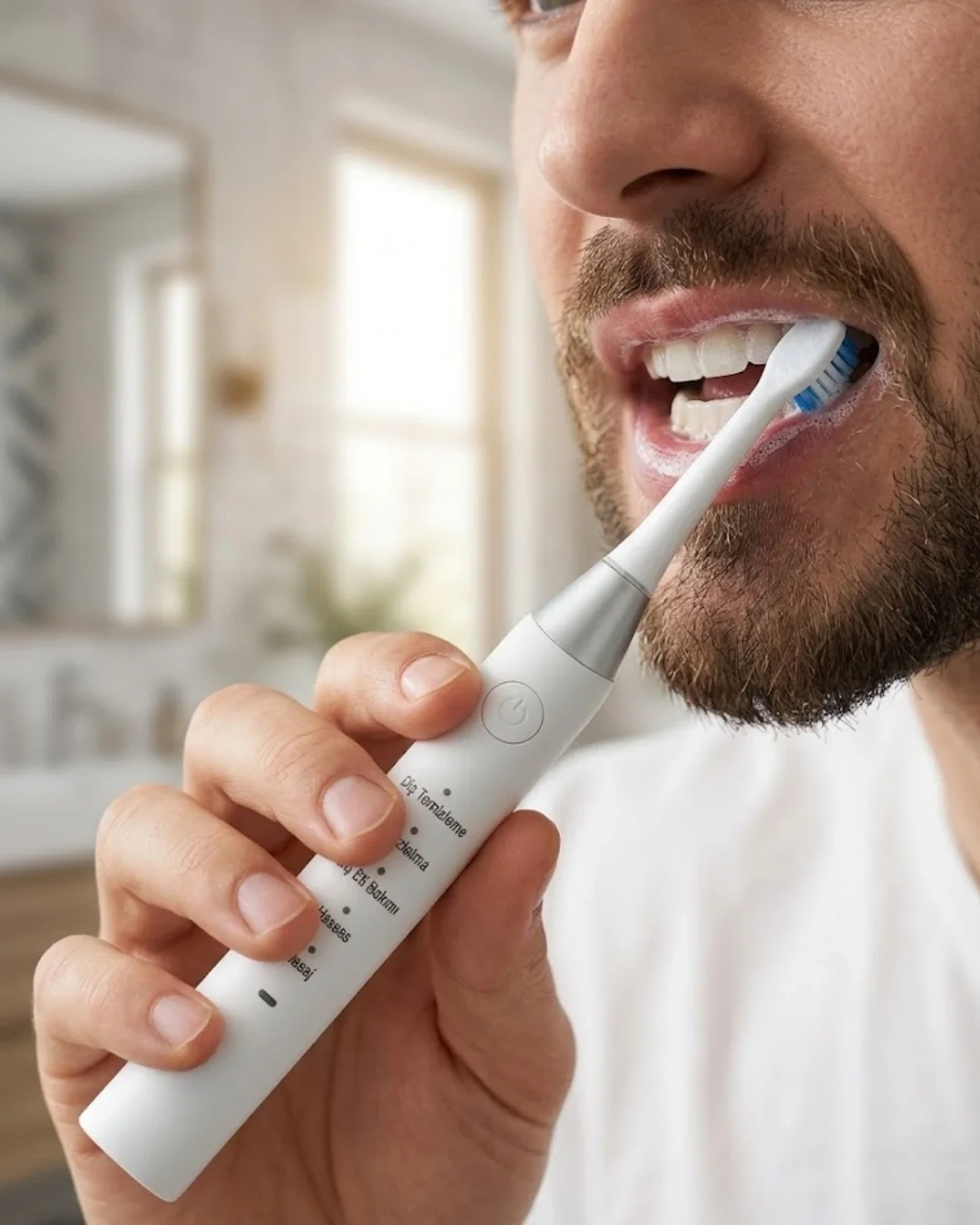 İthalat® Sonic Diş Fırçası Derin Temizlik 21000 Titreşim ve 5 Farklı Mod