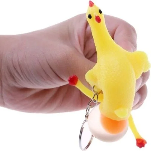 İthalat® Squishy Yumurtlayan Tavuk Anahtarlık