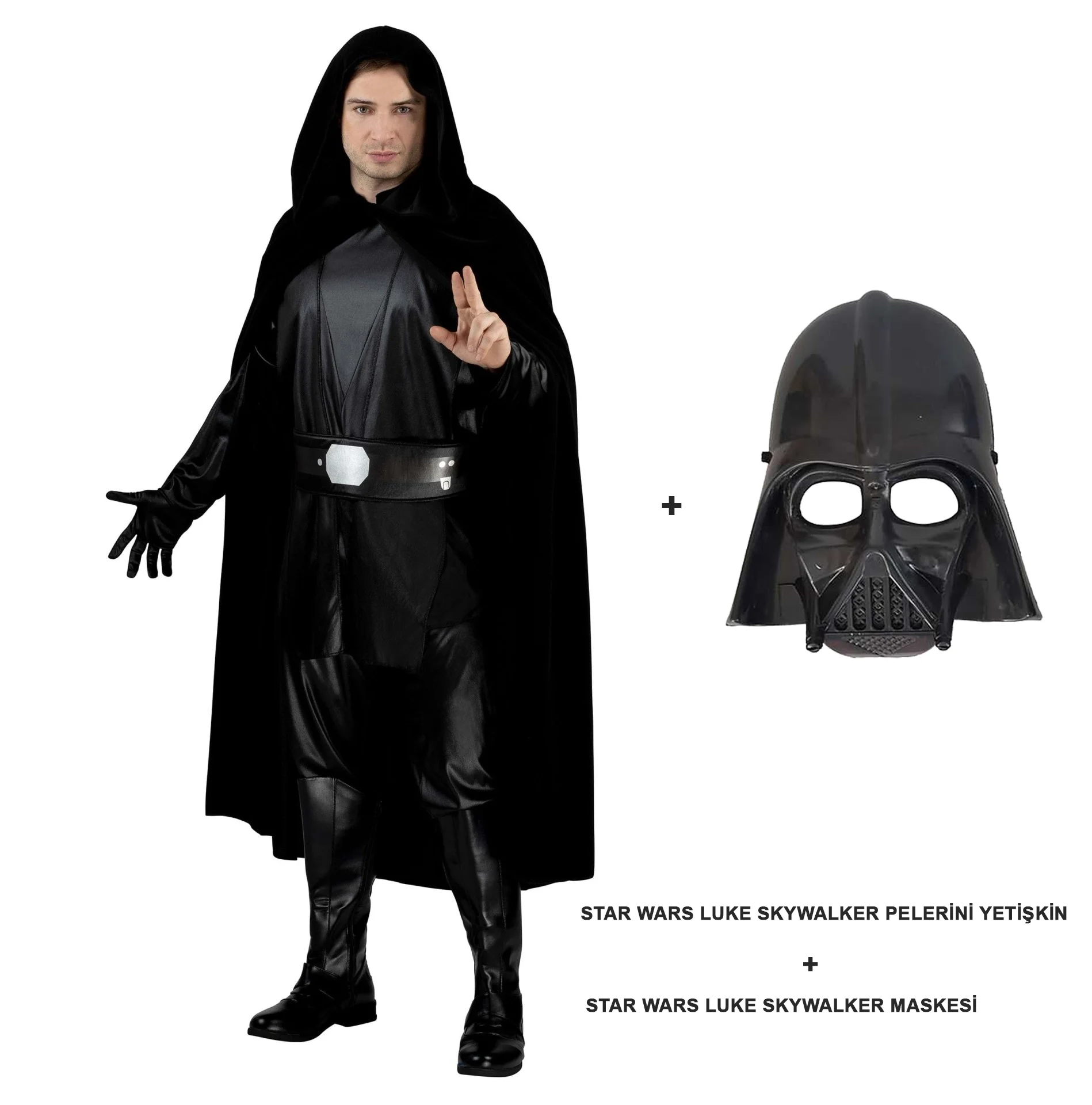 İthalat® Star Wars Luke Skywalker Pelerini Yetişkin Ve Maskesi İthalat® Star Wars Luke Skywalker Pelerini Yetişkin Ve Maskesi