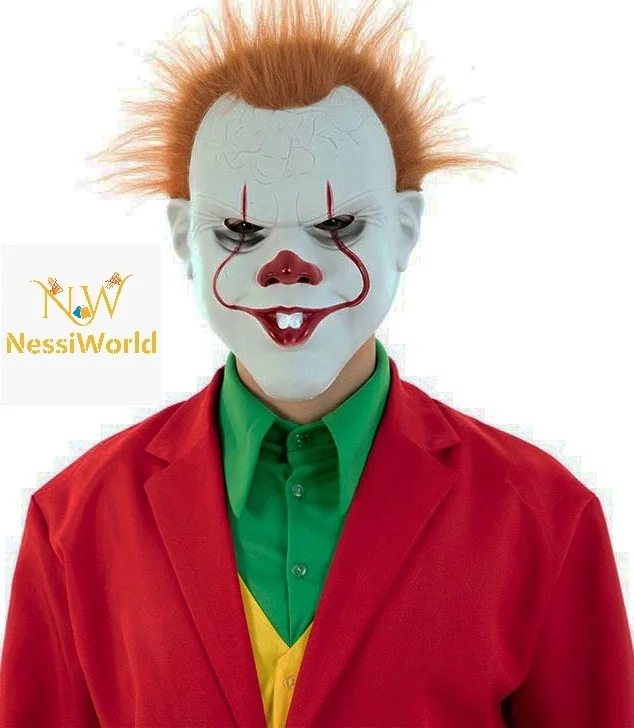 İthalat® Stephen King&amp;#39;s Korkutucu Joker Maske 31x22 cm