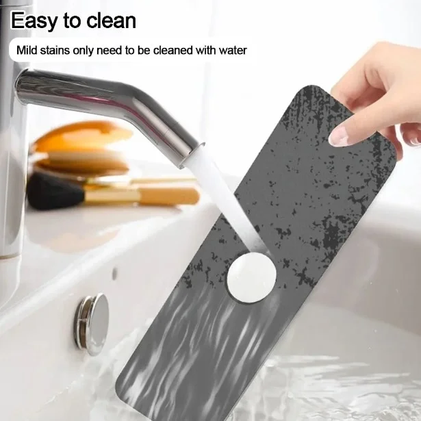 İthalat® Su Emici Sihirli Lavabo Kenar Matı 38x13cm MC-605