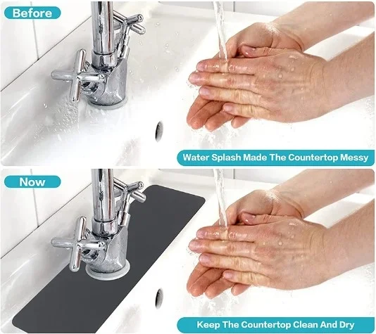 İthalat® Su Emici Sihirli Lavabo Kenar Matı 38x13cm MC-605