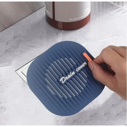 İthalat® Süzgeçli Lavabo Gider Koruyucu Mat Gri