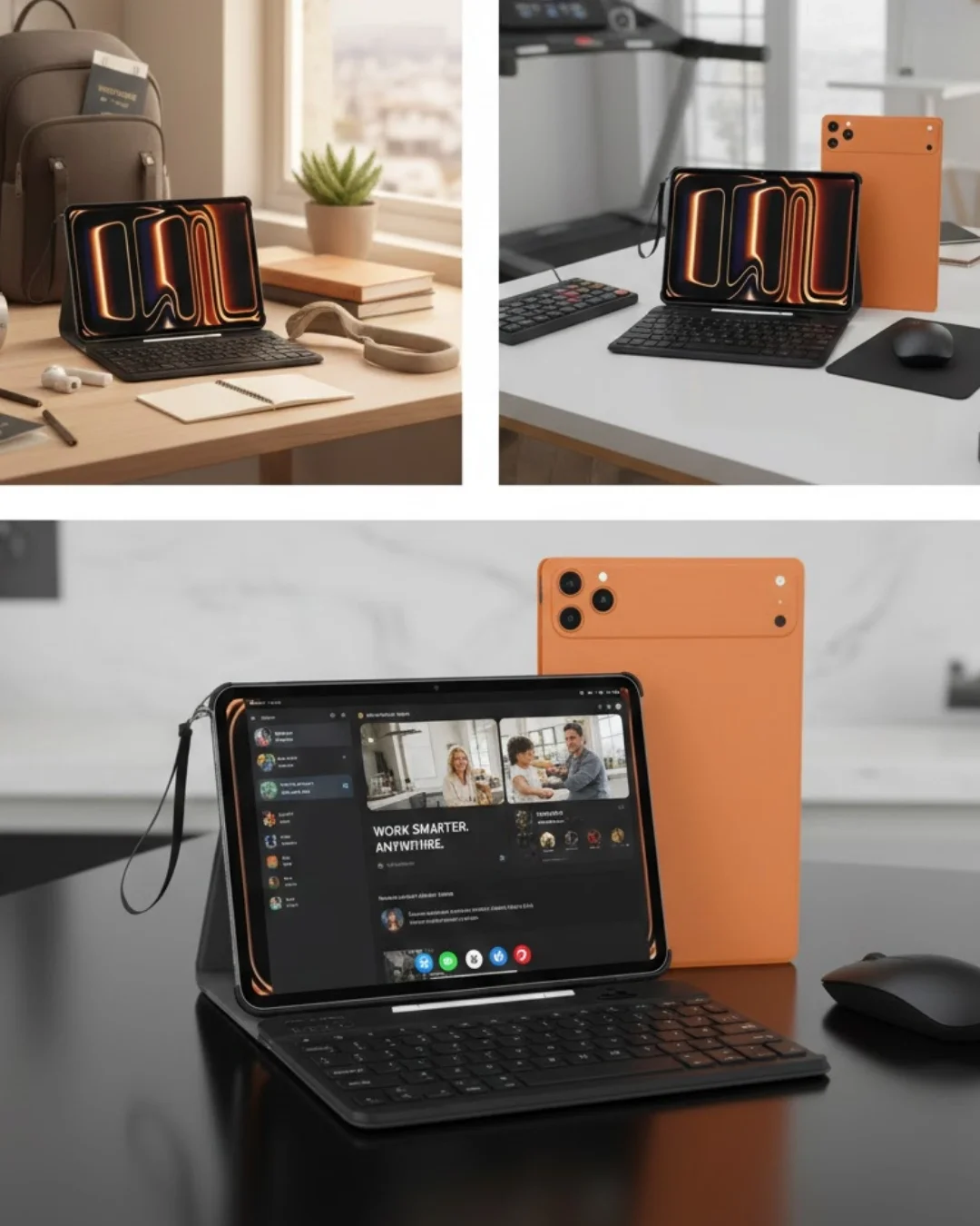 İthalat® Tablet PC Klavyeli Set Geniş Ekran Yüksek Depolama ve Android Sistem