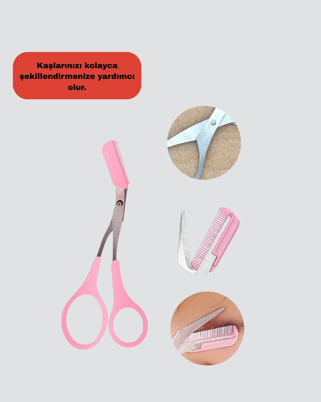 İthalat® Taraklı Kaş Makası