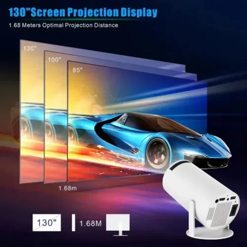 İthalat® Taşınabilir Android TV Özellikli Projeksiyon