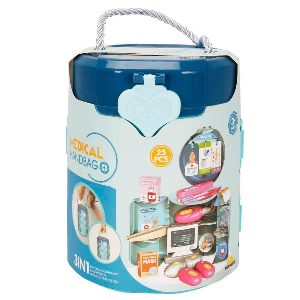 İthalat® Taşınabilir Doktor Set Kapsülü 3in1 25 Parça