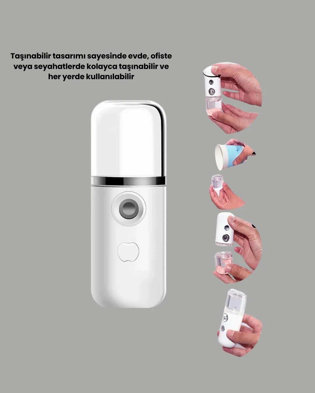 İthalat® Taşınabilir Akıllı Buhar Nemlendirici