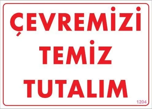İthalat® Temizlik Düzen Uyarı Levhası 25x35 KOD:1204 İthalat® Temizlik Düzen Uyarı Levhası 25x35 KOD:1204