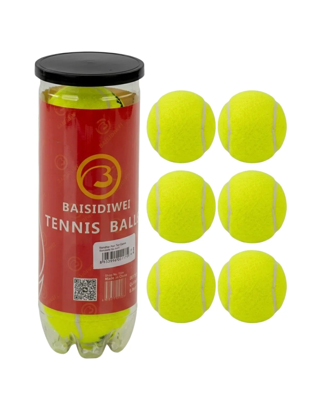 İthalat® Tenis Topu 6’lı Set Antrenman ve Maç İçin Dayanıklı Toplar