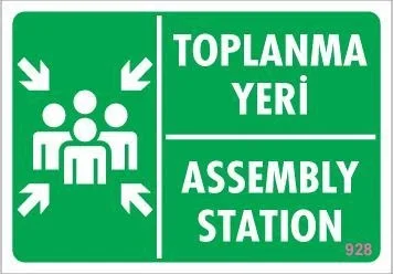 İthalat® Toplanma Yeri Uyarı Levhası 17,5x25 KOD:928 İthalat® Toplanma Yeri Uyarı Levhası 17,5x25 KOD:928 Fiyatı, Yorumları ve Özellikleri