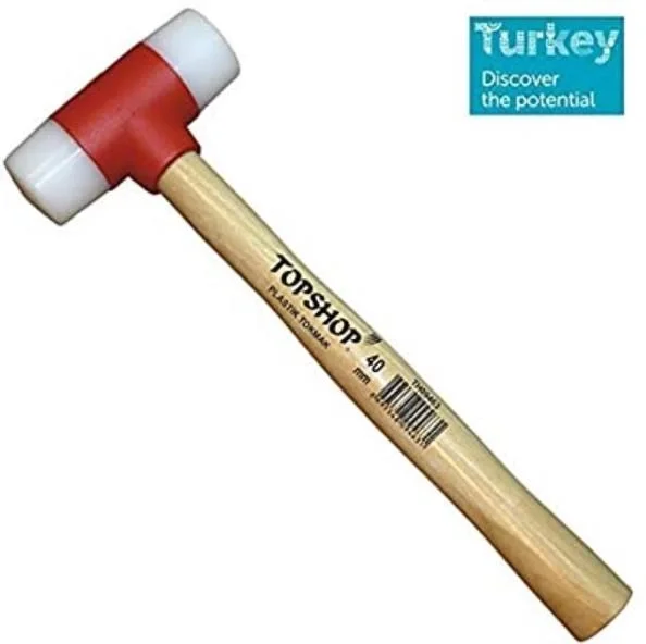 İthalat® Topshop 09465 Ağaç Saplı Plastik Tokmak 50 mm