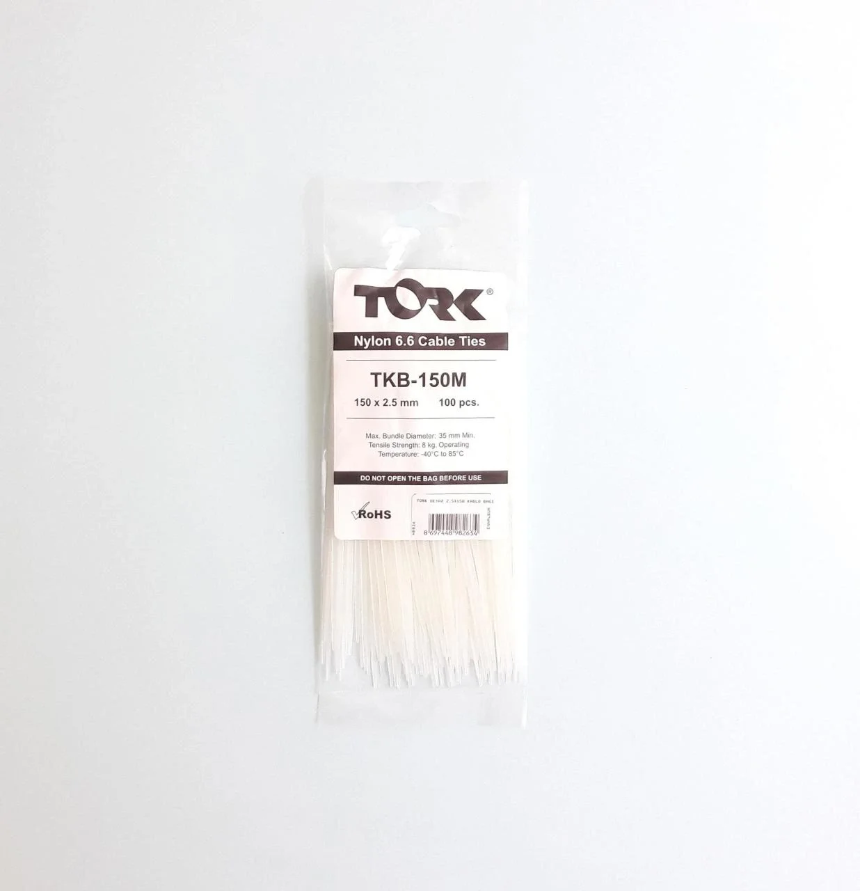İthalat® Tork Beyaz Kablo Bağı 2,5X150