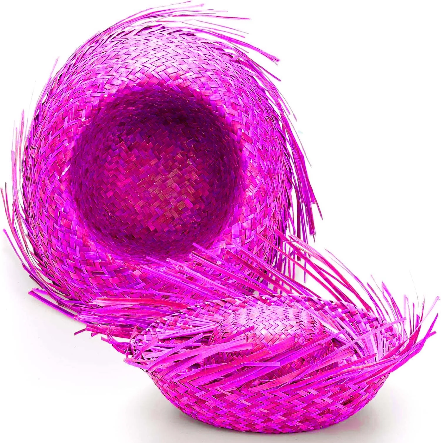 İthalat® Tropikal Parti Pembe Fuşya Hasır Hawaii Şapkası 13x36 cm İthalat® Tropikal Parti Pembe Fuşya Hasır Hawaii Şapkası 13x36 cm
