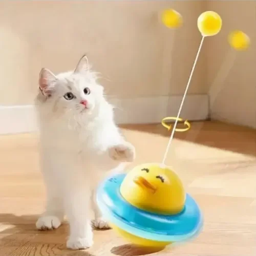 İthalat® UFO Şekilli Ördek Kedi Oyuncağı