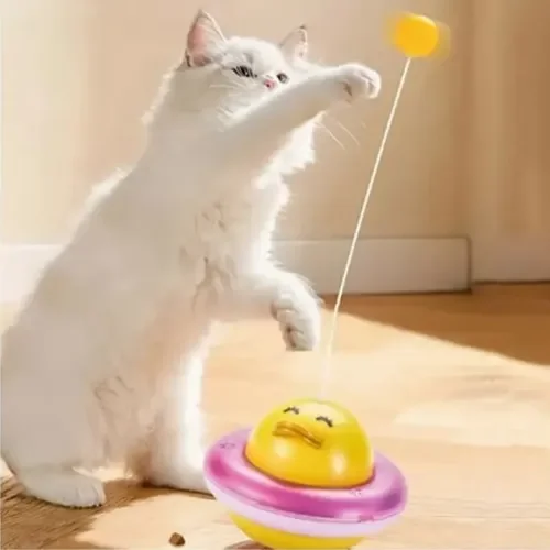İthalat® UFO Şekilli Ördek Kedi Oyuncağı