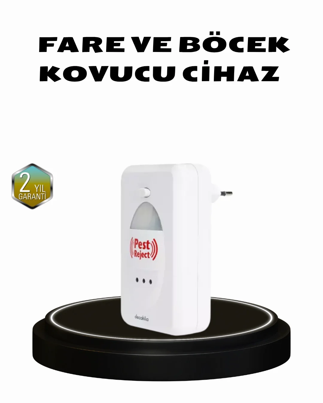 İthalat® Ultrasonik Böcek ve Fare Kovucu – Doğa Dostu, Sessiz ve Etkili Savunma