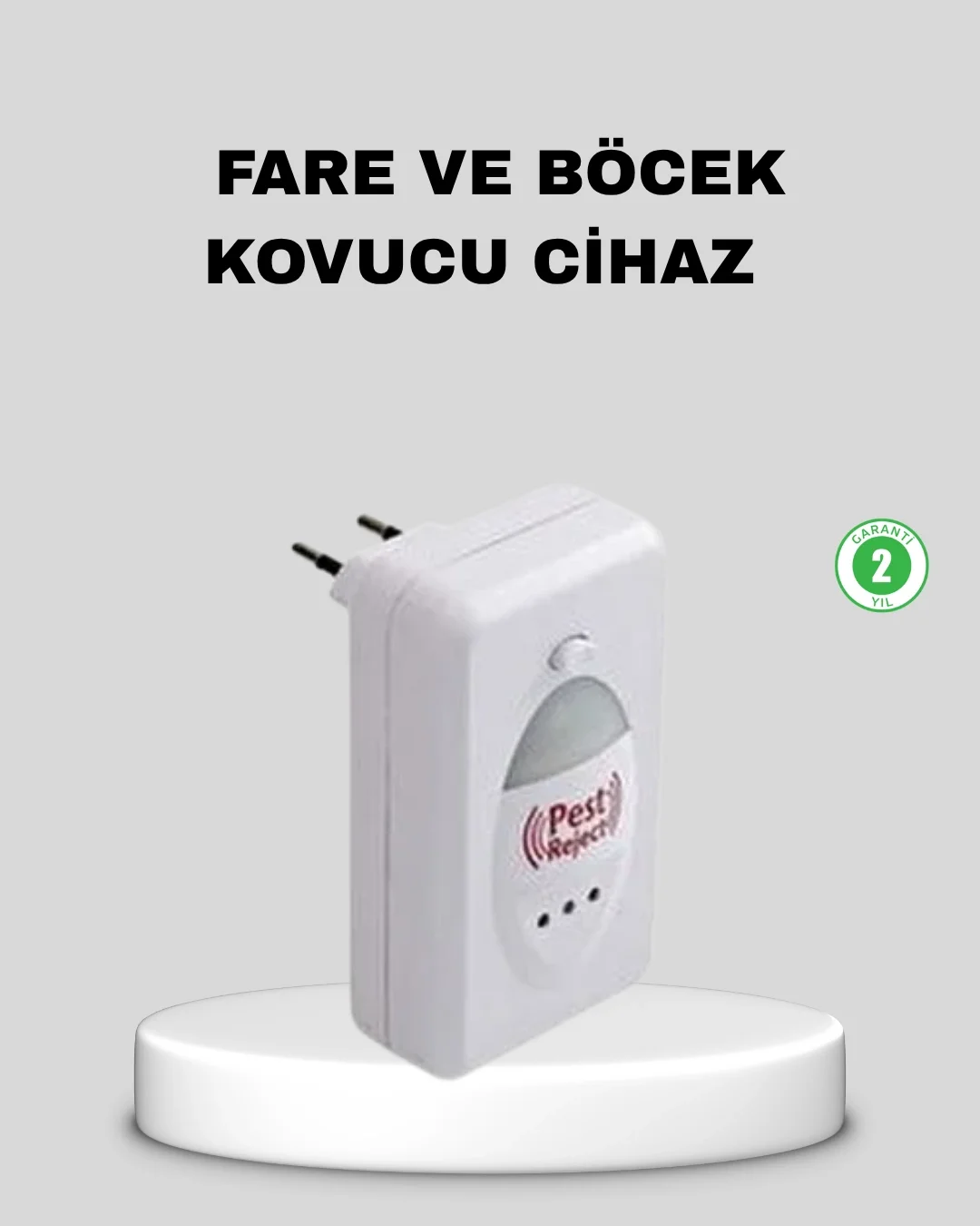 İthalat® Ultrasonik Haşere Kovucu Cihaz – Sessiz, Kimyasalsız ve Etkili Koruma
