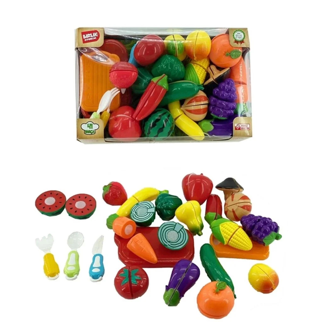 İthalat® URT007-KUTU-3 41 PCS KESİLEBİLEN MEYVE SEBZE MANAV
