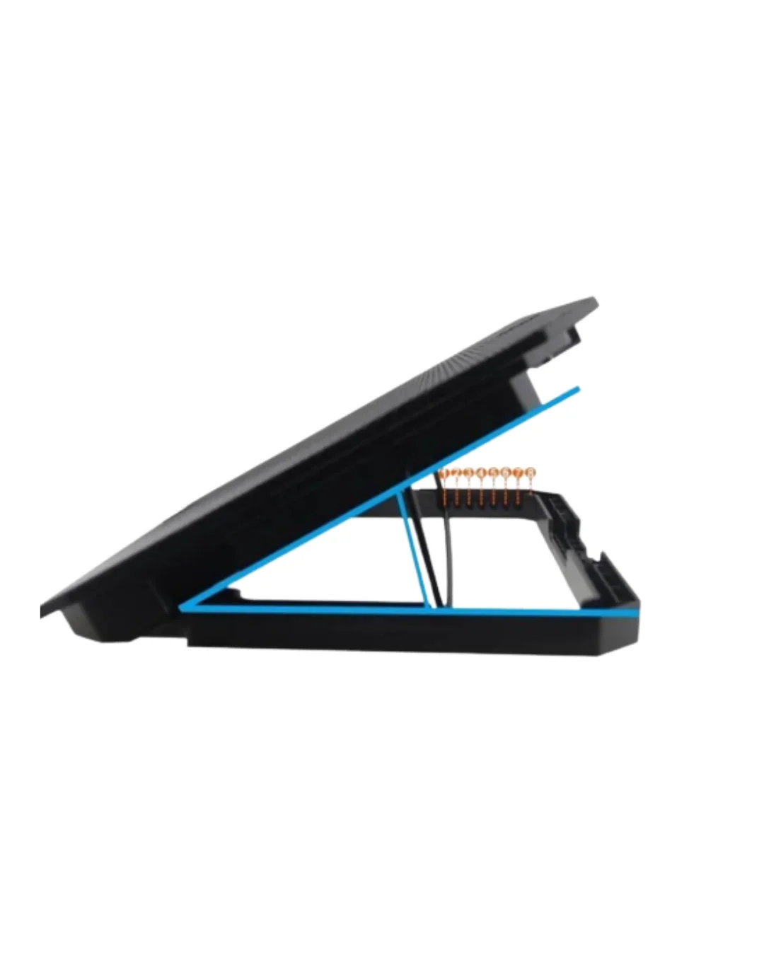 İthalat® USB Girişli Laptop Soğutma Standı Çift Fan Mavi Işıklı Notebook Soğutucu