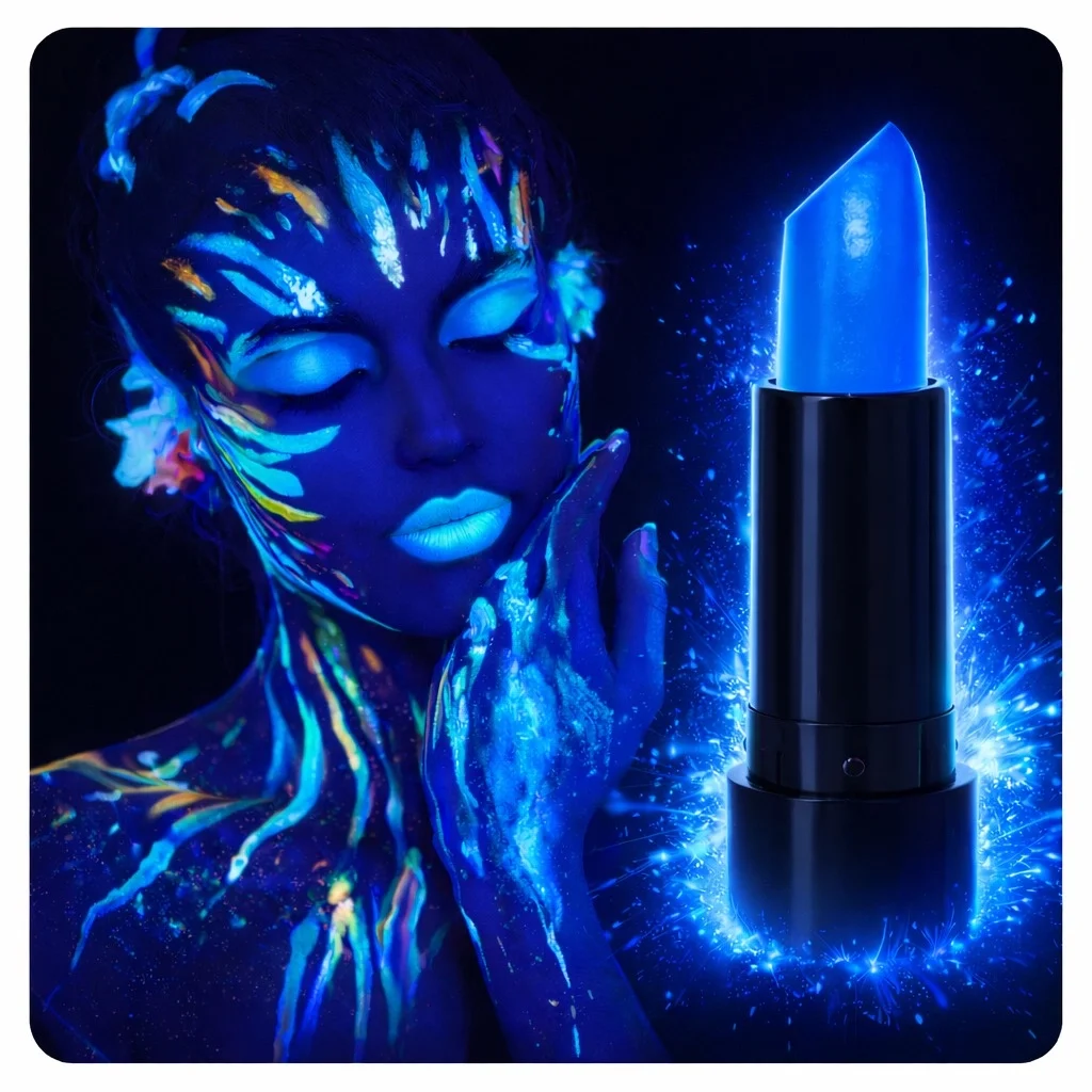 İthalat® UV Neon Mavi Ruj – Karanlıkta Parlayan Makyaj Boyası İthalat® UV Neon Mavi Ruj – Karanlıkta Parlayan Makyaj Boyası