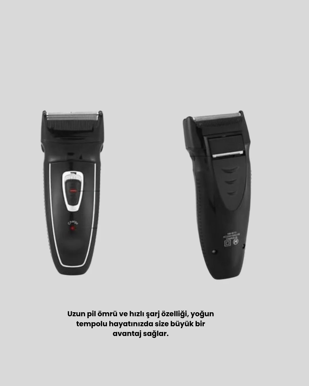 İthalat® Uzun Pil Ömürlü Şarjlı Tıraş Makinesi – Hızlı Şarj, Ergonomik Tasarım, Çok Yönlü Kullanım