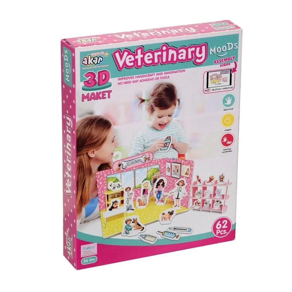 İthalat® Veteriner Maket 3 Boyutlu Puzzle
