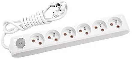 İthalat® Viko Multi-let Kablolu Grup Priz 6 lü 2 Metre