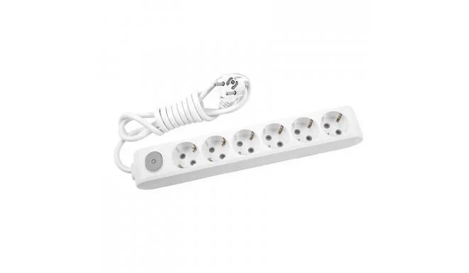 İthalat® Viko Multilet 6 lı  Anahtarlı 3 Metre Kablolu Grup Priz