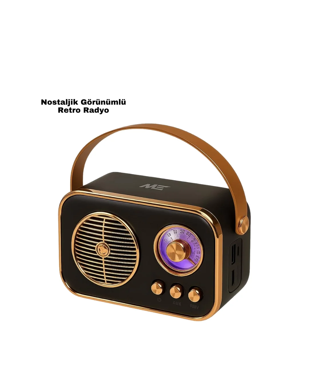İthalat® Vintage Bluetooth Radyo – TF Kart ve FM Destekli Taşınabilir Nostaljik Model