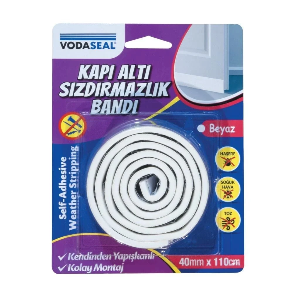 İthalat® Vodaseal Kapı Altı Sızdırmazlık Bandı 40 mm 110 cm Beyaz İthalat® Vodaseal Kapı Altı Sızdırmazlık Bandı 40 mm 110 cm Beyaz