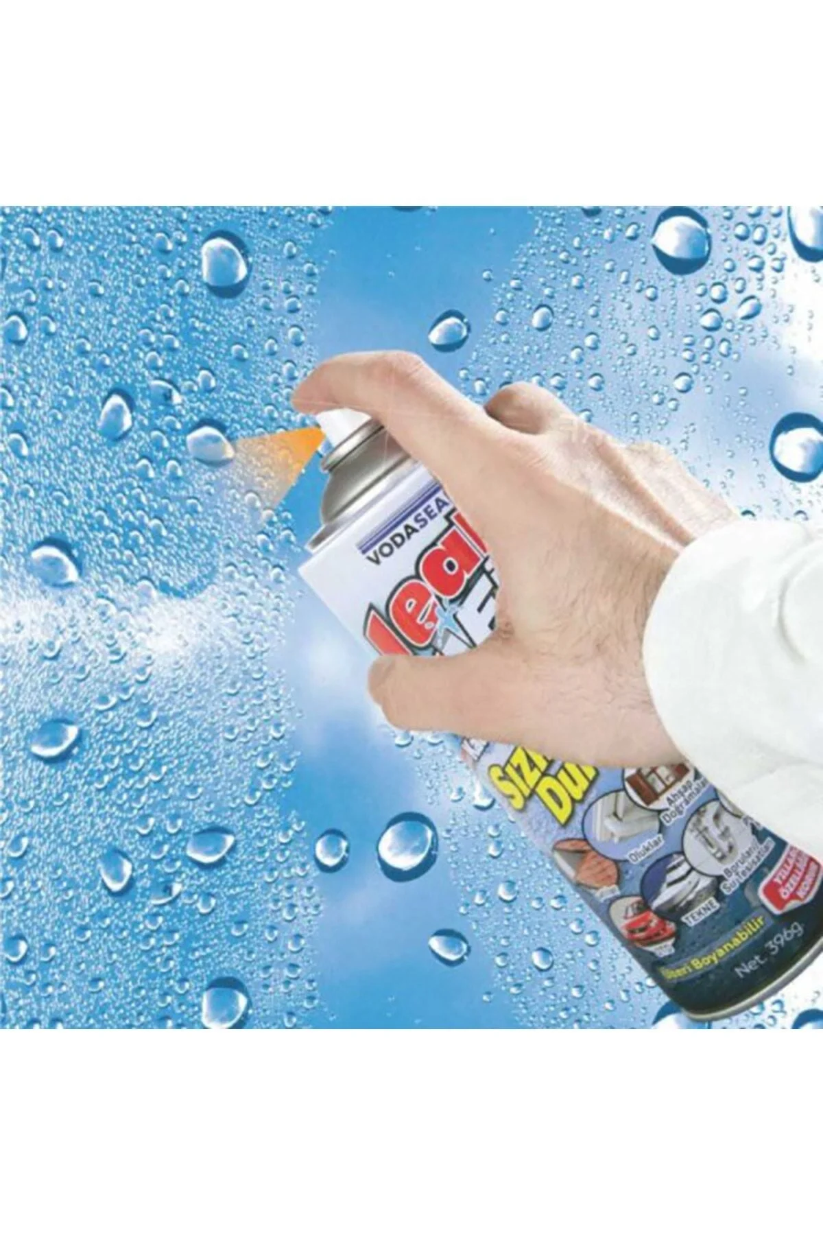 İthalat® Vodaseal Leak Fix Kauçuk İzolasyon Spreyi 396 gr Beyaz
