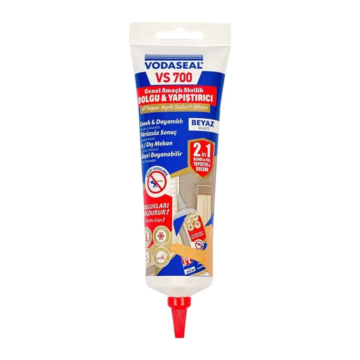 İthalat® Vodaseal VS700 Akrilik Dolgu ve Yapıştırıcı 400 gr