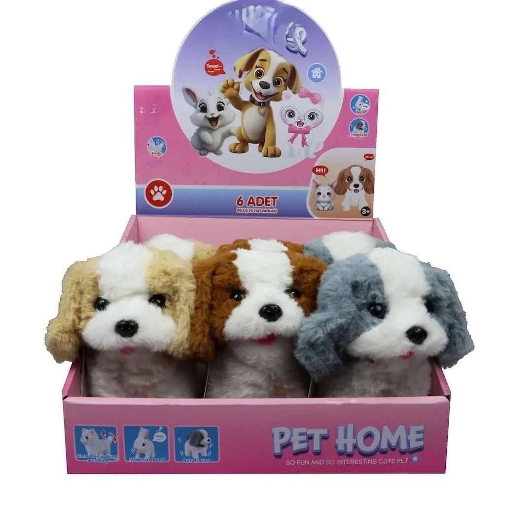 İthalat® VRD10642 PELUŞ EVCİL KÖPEK SESLİ HAREKETLİ